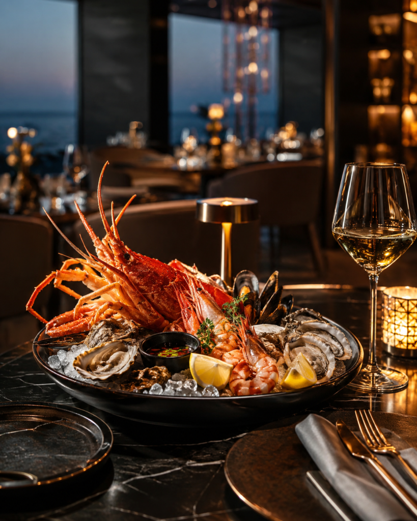 Best seafood restaurant in Karachi offering fresh seafood dining